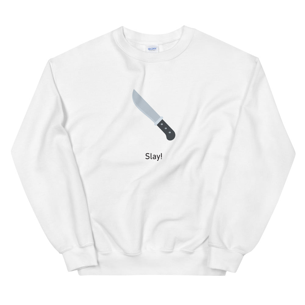 "Slay!" Unisex Emoji Sweatshirt - shop.designhero