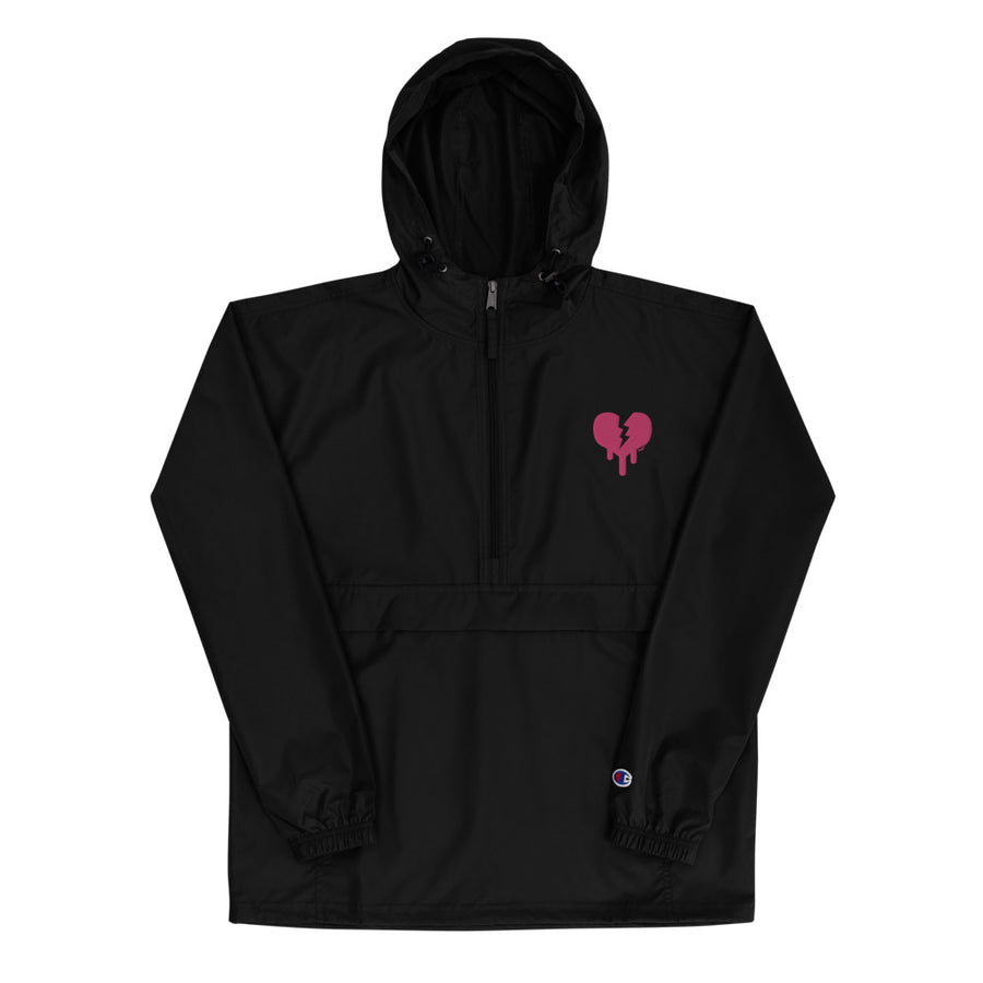 Broken heart clearance embroidered mens hoodie