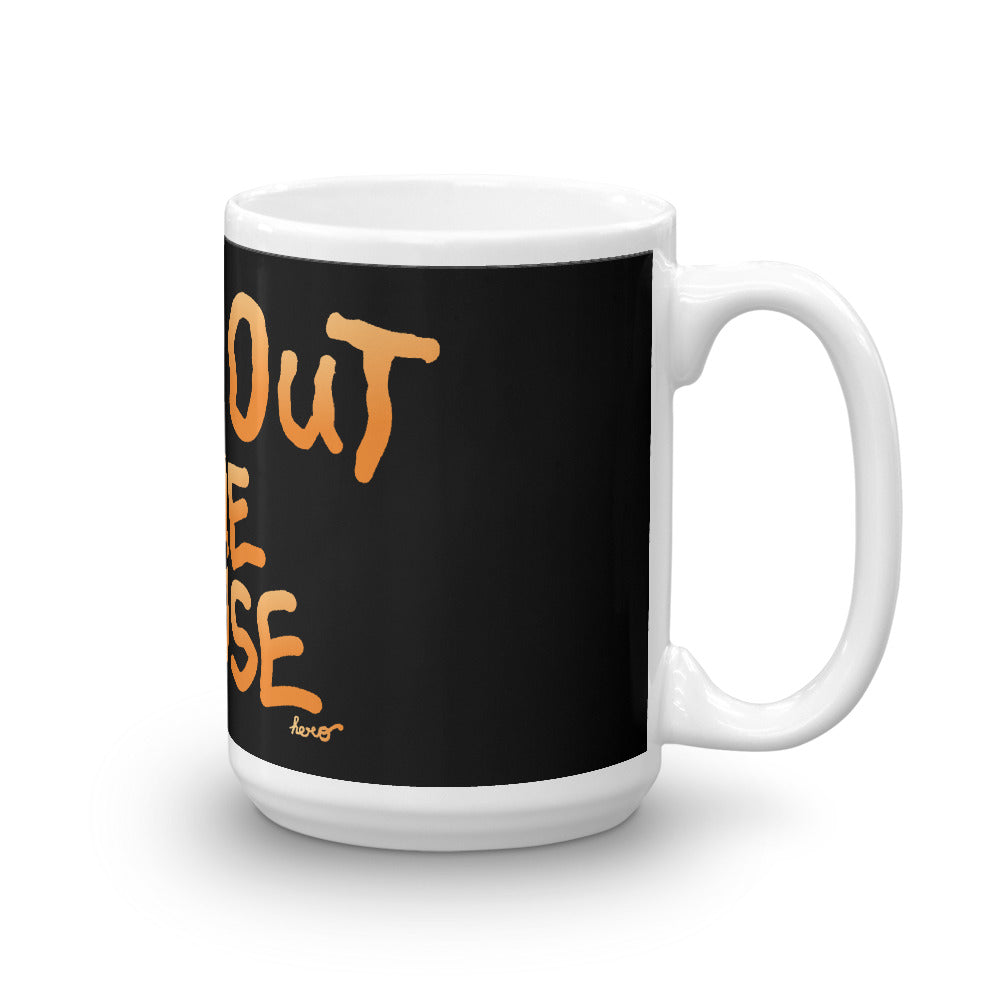 "Burn Out The House" Mug design by Hero. - shop.designhero