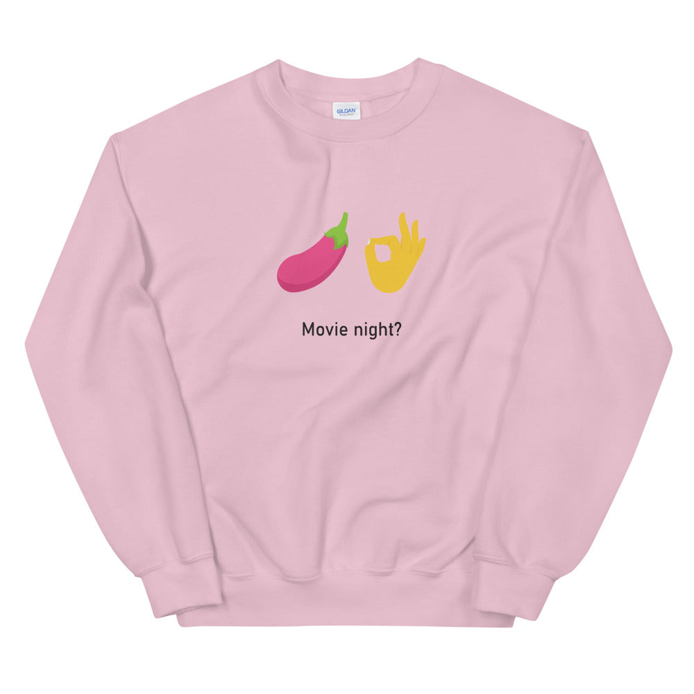 "Movie Night?" Unisex Emoji Sweatshirt - shop.designhero