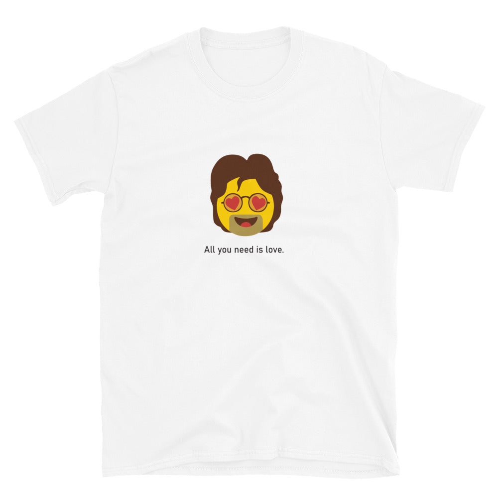 "All you Need is love" Short-Sleeve Unisex Emoji T-Shirt - shop.designhero