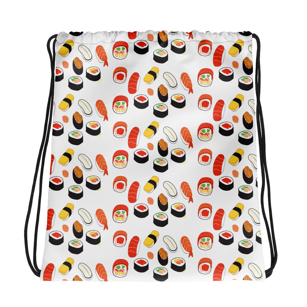 "I love sushis" Drawstring bag design by Hero. - shop.designhero