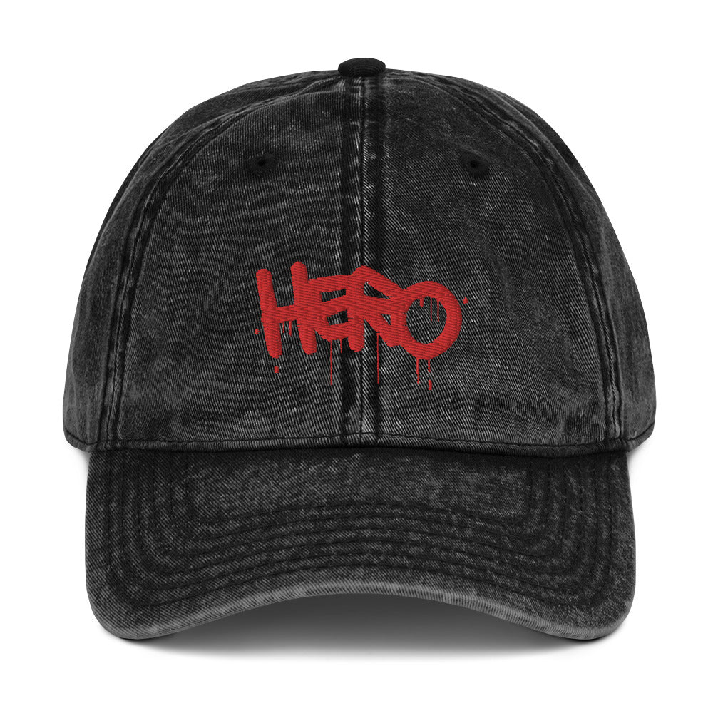 "Hero" Vintage Cotton Twill Cap - shop.designhero