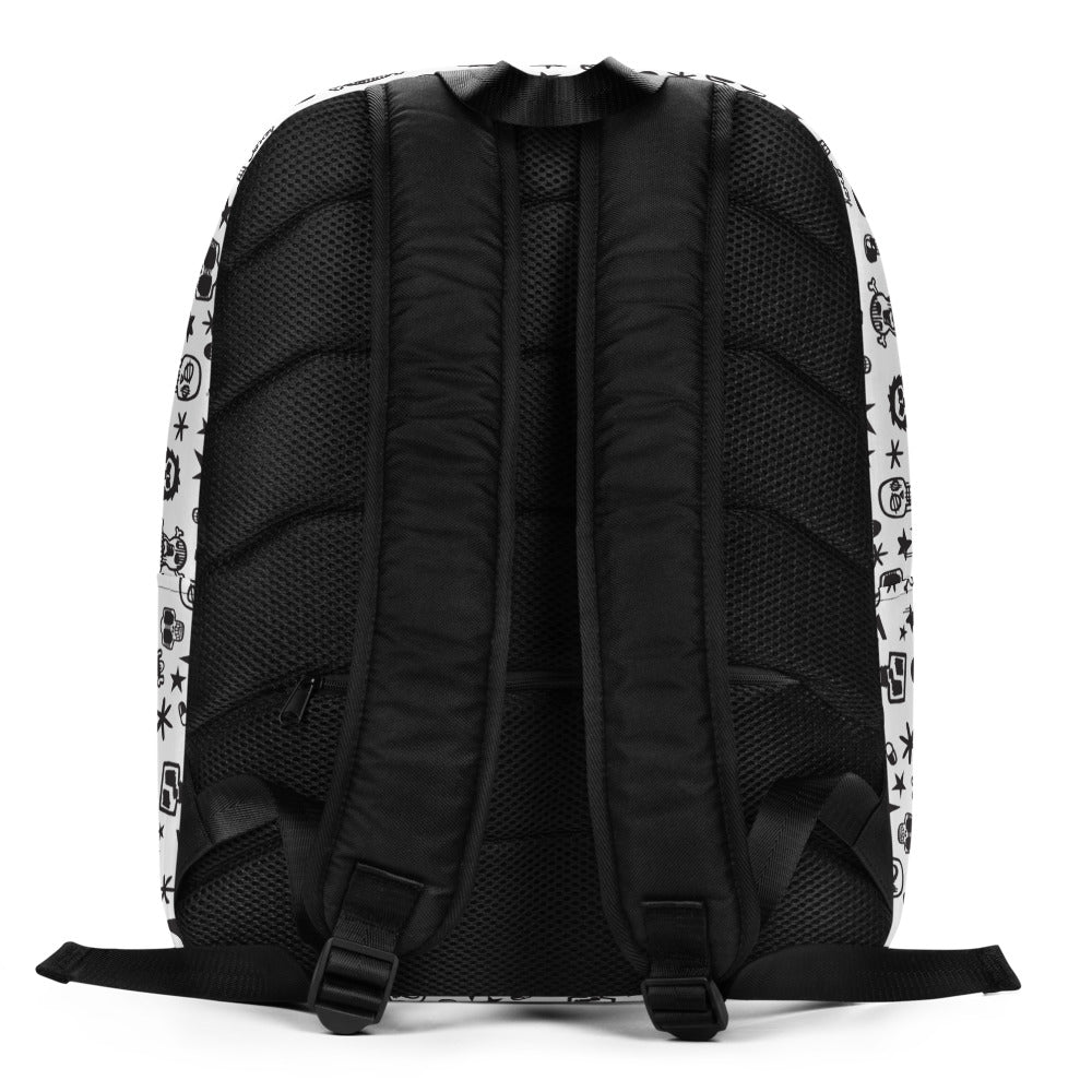 "Skull" Full Printed Minimalist Backpack - shop.designhero