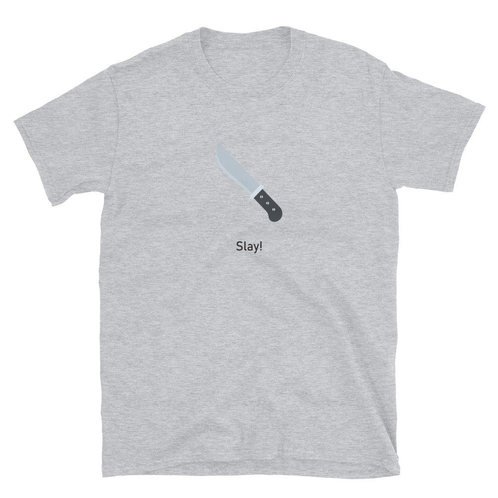 "Slay!" Short-Sleeve Emoji Unisex T-Shirt - shop.designhero