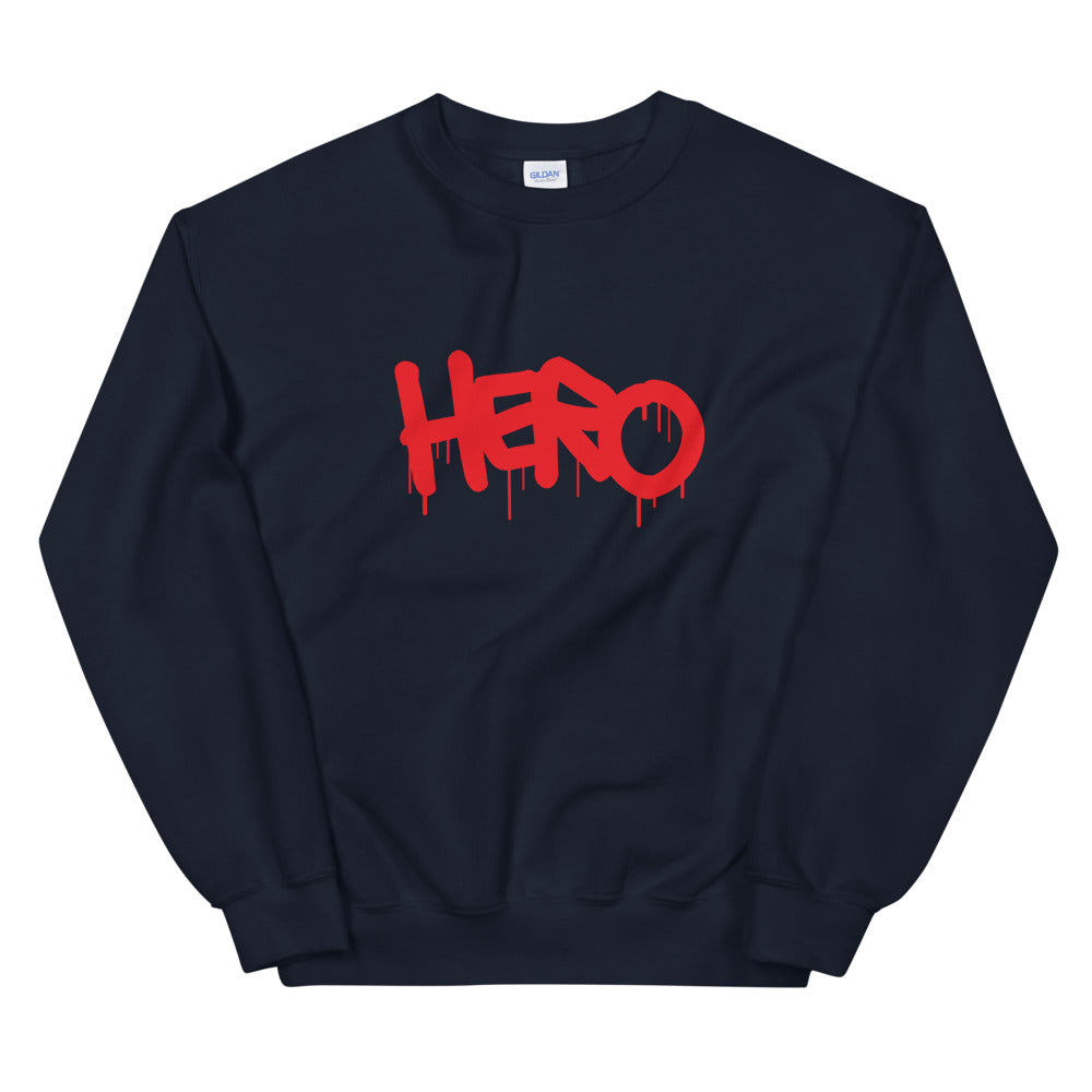 "Hero" Unisex Sweatshirt design by Hero. - shop.designhero