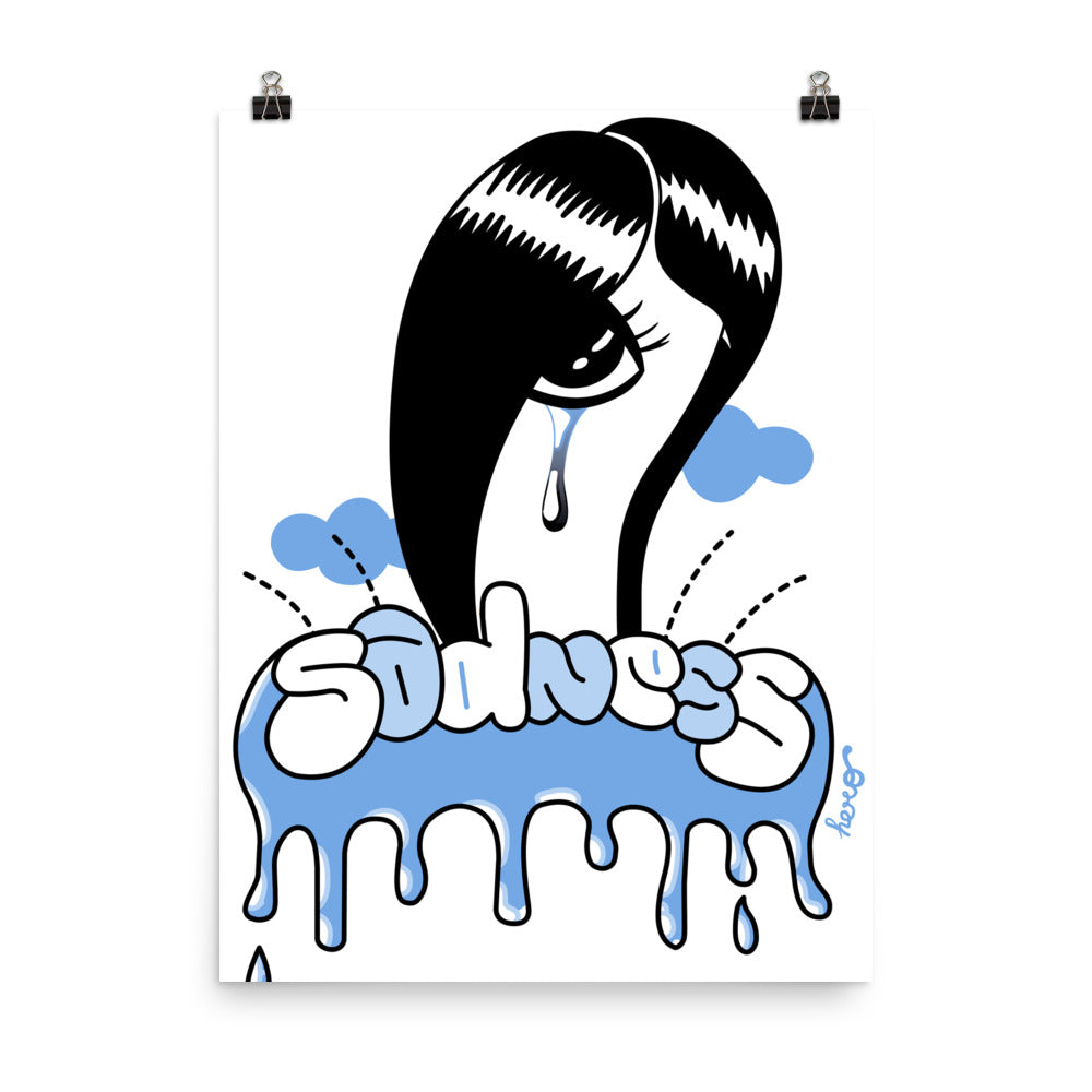 "Sadness" a poster design by Hero. - shop.designhero