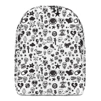 "Skull" Full Printed Minimalist Backpack - shop.designhero