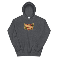 I love you but I hate you Unisex hoodie by Hero in grey - comfortable hoodie for filmmakers