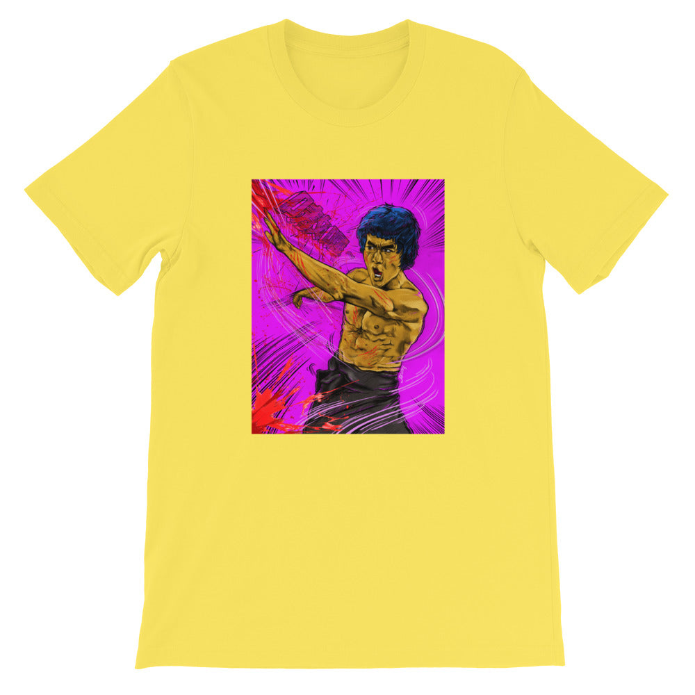 "Bruce Lee" Short-Sleeve Unisex T-Shirt design by Hero. - shop.designhero