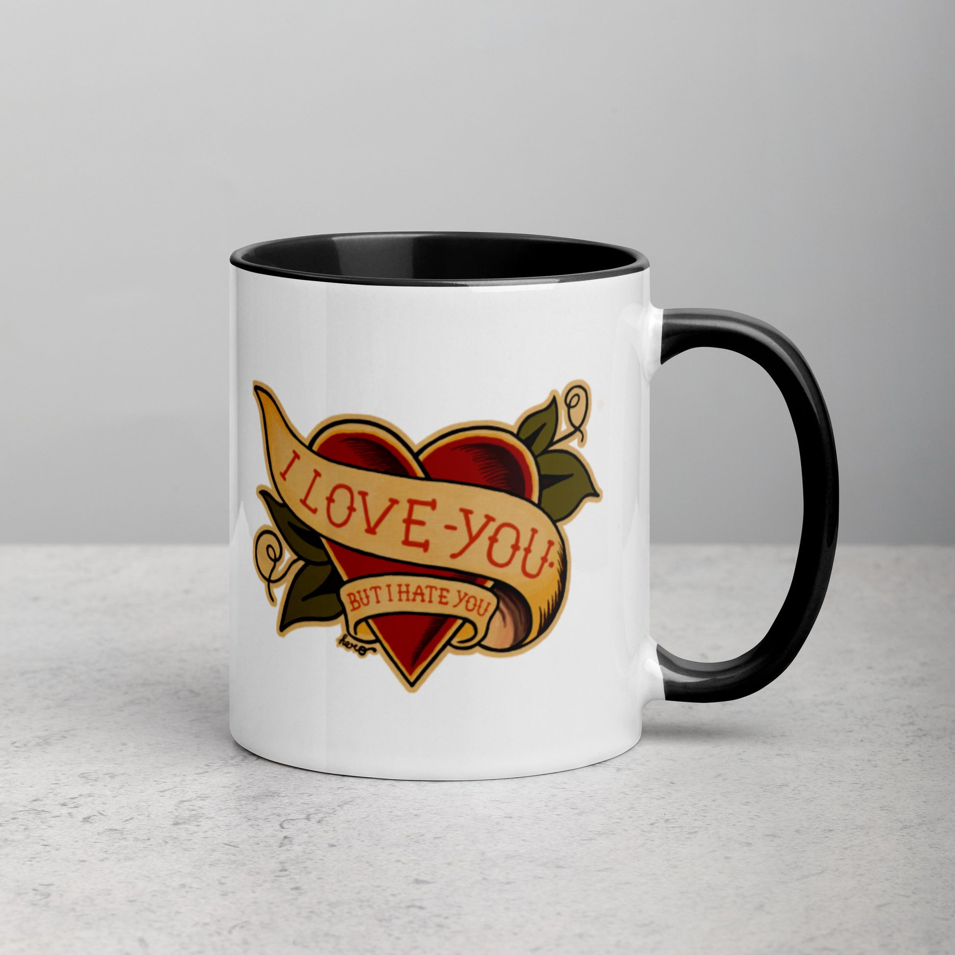 “I love you but I hate you” Mug with Color Inside - Design Hero