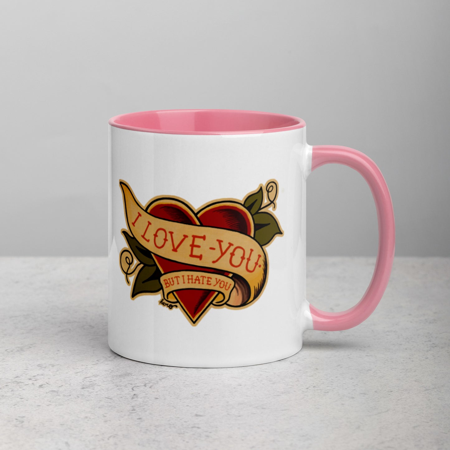 “I love you but I hate you” Mug with Color Inside - Design Hero
