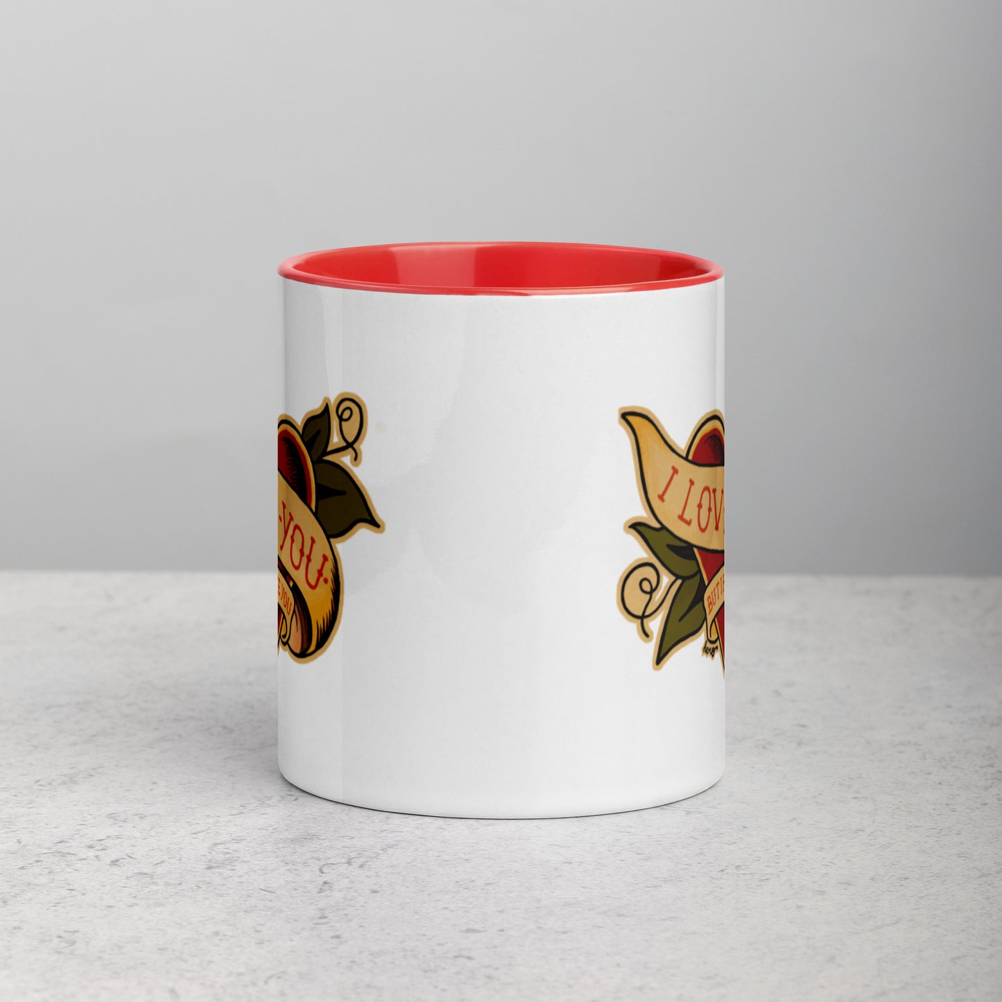 “I love you but I hate you” Mug with Color Inside - Design Hero