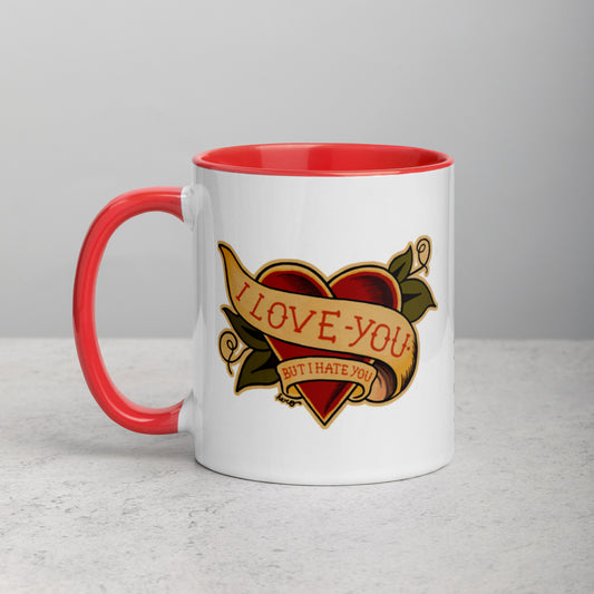 “I love you but I hate you” Mug with Color Inside - Design Hero